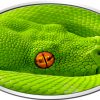 GREEN TREE PYTHON - LENTICULAR FLIP EYE - XL RELIEF - 2016 1 oz Pure Silver Coin - Digital Printing 5C on High Relief - Niue Island