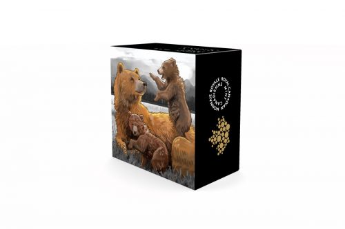 2015 $20 1 oz Fine Silver Coin - Grizzly Bear: Family *