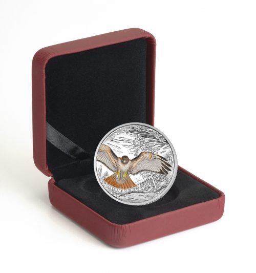 REGAL RED-TAILED HAWK - 2016 $20 1 oz Fine Silver Coin - Royal Canadian Mint