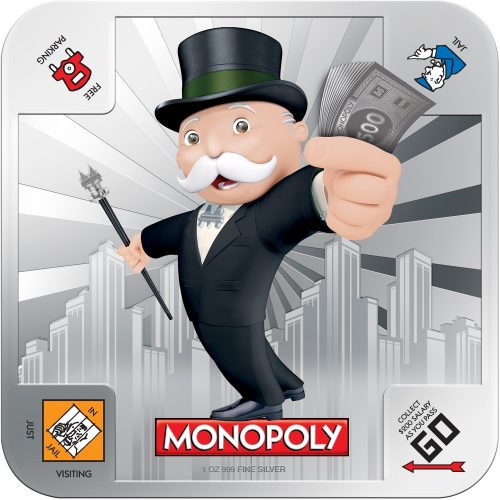 MONOPOLY 1oz Silver 2 Coin Set - NZ Mint
