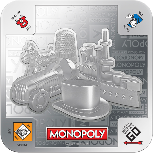 MONOPOLY 1oz Silver 2 Coin Set - NZ Mint