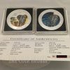 2015 2 Coin 1 oz Colored Silver Somalian Elephant Set Day/Night