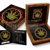 BURNING MARIJUANA - SATIVA - 2016 1 oz Pure Silver Maple Leaf Coin - Ruthenium and 24K Gold