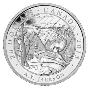 1 oz Fine Silver Coin - A.Y. Jackson, Saint-Tite-des-Caps - Mintage: 7000 (2013)