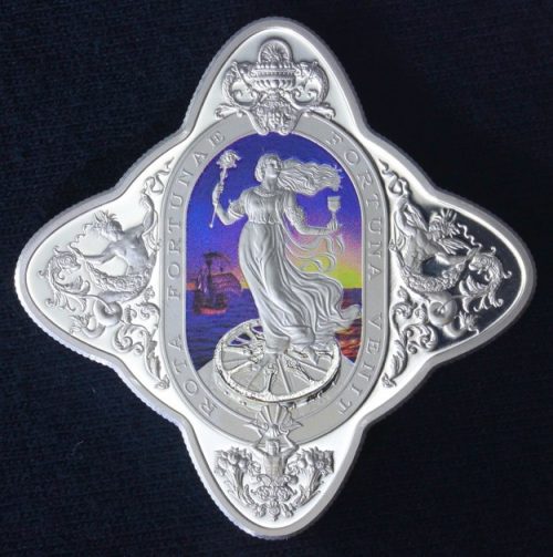 2014 Tokelau Lady of Fortune Coin - 1 Oz Silver Proof Finish