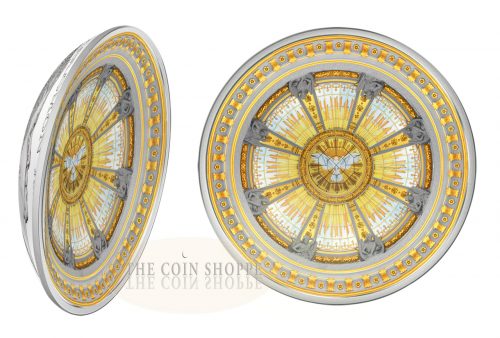 BERLIN DOM - BERLIN CATHEDRAL - CONCAVE DOME COIN - 2016 3 oz Pure Silver Coin - Solomon Islands