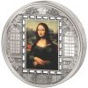 MONA LISA - MASTERPIECES OF ART - 2016 3 oz $20 Pure Silver Coin with Swarovski