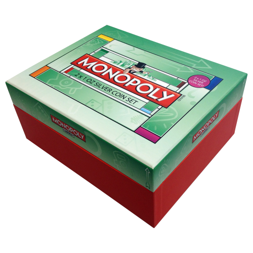 MONOPOLY 1oz Silver 2 Coin Set - NZ Mint