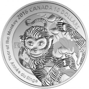 2016 $10 1/2 oz Fine Silver Coin - Year of the Monkey *