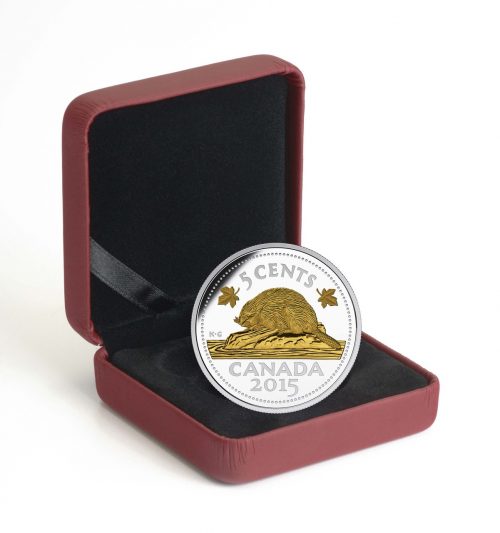 2015 5-Cent Fine Silver Coin - Legacy of the Canadian Nickel: The Beaver