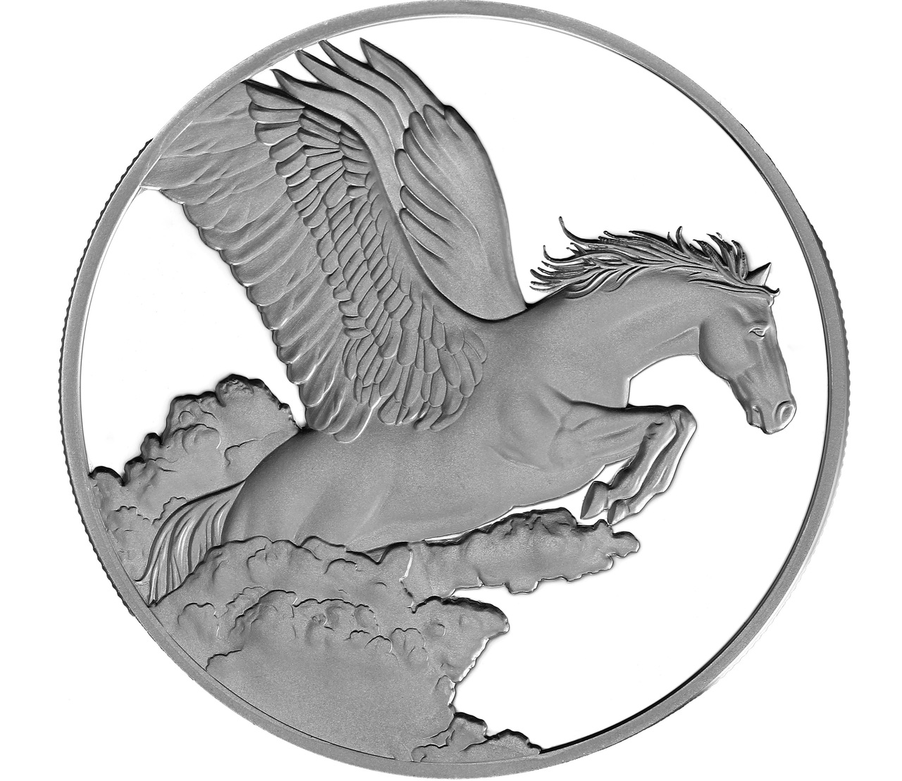 2014 Tokelau Pegasus Proof 1 Oz Silver Coin