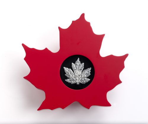 2015 $20 1 oz Fine Silver Coin - The Canadian Maple Leaf Shape Coin