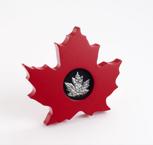 2015 $20 1 oz Fine Silver Coin - The Canadian Maple Leaf Shape Coin