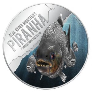 Real River Monsters - Piranha - 1 oz Silver Coin - NZ Mint