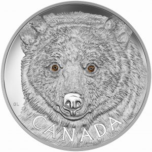 IN THE EYES OF THE SPIRIT BEAR - 2016 $250 1 Kilo Fine Silver Coin