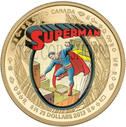 14k $75 Gold Coin - Superman?: The Early Years - Mintage: 2,000 (2013)