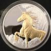 2014 Tokelau Unicorn Gilded 1 Oz Silver Coin