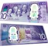 CANADA  1867 - 2017 $10 POLYMER BANKNOTE IN CURRENCY HOLDER - CELEBRATING CANADA'S 150TH - CRISP UNCIRCULATED