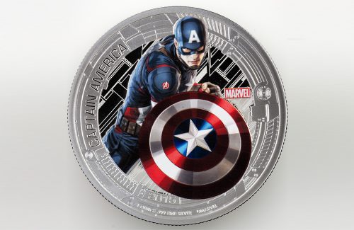 MARVEL AVENGERS - AGE OF ULTRON - 2015 5-Coin 1 oz Proof Color Silver Coins with Actual Piece of Iron Man's Costume COA