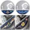 2014 1 oz Silver Coin - Sol Noctis Series - Binary Eagle - 0.01 BTC