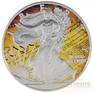 2014 Color 1 oz Silver Eagle - Colorized Series - Constitution