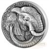 THE ELEPHANT - BIG FIVE - MAUQUOY HAUT RELIEF - 2017 5 oz High Relief Pure Silver Coin - Antique Finish - Ivory Coast