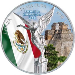 LIBERTAD - PYRAMID OF THE MAGICIAN UXMAL - 2016 1 oz Silver Coin