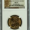 1914 $10 Bank Of Canada Hoard Gold Coin - NGC - MS63