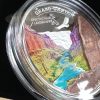 2014 Silver Coin - Spectacular Landscapes - Grand Canyon with Marble Inlay