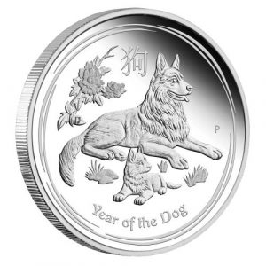 YEAR OF THE DOG - Australian Lunar Series II - 2018 1 Kilo Fine Silver Proof Coin - Perth Mint