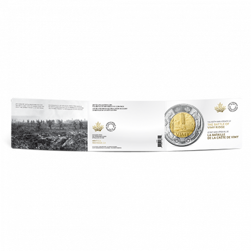 2017 $2.00 TOONIE CIRCULATION COIN - 100TH ANNIVERSARY OF THE BATTLE OF VIMY RIDGE - 5 COIN PACK