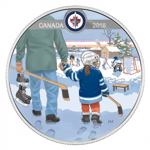 LEARNING TO PLAY: WINNIPEG JETS - 2018 $10 1/2 oz Fine Silver Coin - Royal Canadian Mint