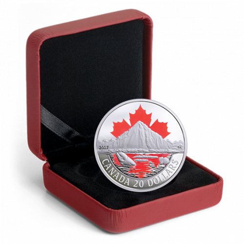 *ARCTIC COAST - CANADA’S COASTS SERIES - 2017 $20 1 oz Fine Silver Coin - Royal Canadian Mint