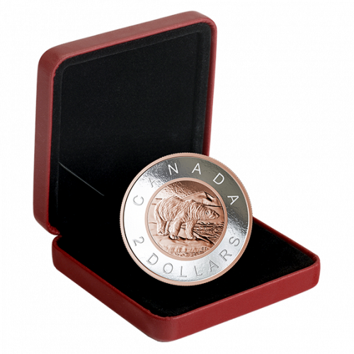 *BIG COIN SERIES SUBSCRIPTION: VOYAGEUR - DOLLAR, CARIBOU - 25 CENTS, BLUENOSE - 10 CENTS , BEAVER - 5 CENTS, COAT OF ARMS - 50 CENTS, POLAR BEAR - 2 DOLLARS, MAPLE LEAF - 1 CENT - 2018 5-OUNCE Fine Silver Coin - Royal Canadian Mint