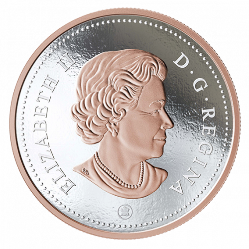 *BIG COIN SERIES SUBSCRIPTION: VOYAGEUR - DOLLAR, CARIBOU - 25 CENTS, BLUENOSE - 10 CENTS , BEAVER - 5 CENTS, COAT OF ARMS - 50 CENTS, POLAR BEAR - 2 DOLLARS, MAPLE LEAF - 1 CENT - 2018 5-OUNCE Fine Silver Coin - Royal Canadian Mint