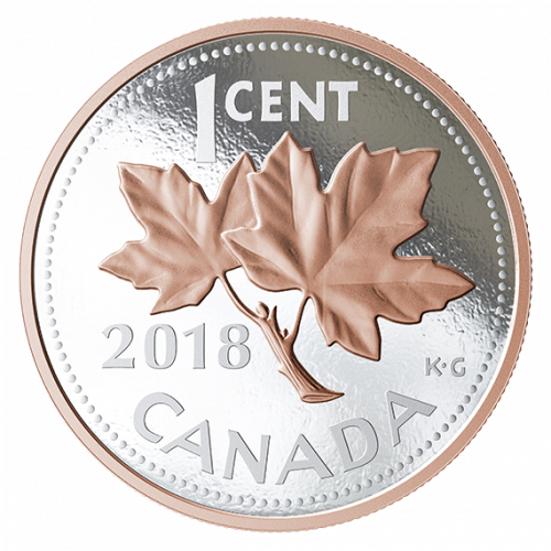 *BIG COIN SERIES SUBSCRIPTION: VOYAGEUR - DOLLAR, CARIBOU - 25 CENTS, BLUENOSE - 10 CENTS , BEAVER - 5 CENTS, COAT OF ARMS - 50 CENTS, POLAR BEAR - 2 DOLLARS, MAPLE LEAF - 1 CENT - 2018 5-OUNCE Fine Silver Coin - Royal Canadian Mint