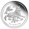 YEAR OF THE DOG COLLECTION - AUSTRALIAN LUNAR SILVER COIN SERIES II - 2018 1 x 4 oz Silver Typest