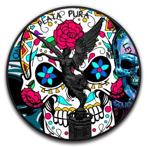 LIBERTAD - DAY OF THE DEAD - DIA DE MUERTOS - 2017 1 oz Mexican Libertad - Ruthenium and Color