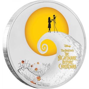 TIM BURTON'S THE NIGHTMARE BEFORE CHRISTMAS - 2017 1 oz Pure Silver Coin - NZ Mint