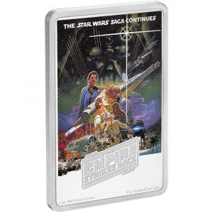 STAR WARS -THE EMPIRE STRIKES BACK - POSTER - 2017 1 oz Pure Silver Coin - NZ MINT