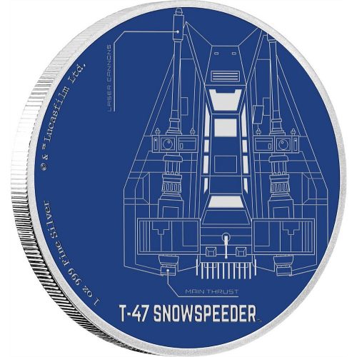 T-47 SNOWSPEEDER™ - STAR WARS SHIPS - 2017 1 oz Pure Silver Coin - NZ Mint