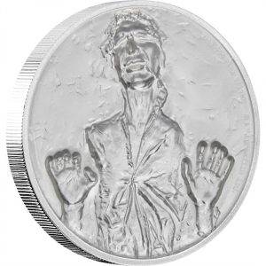 HAN SOLO - STAR WARS - 2017 2 oz Ultra High Relief Fine Silver Coin - Niue - NZ Mint