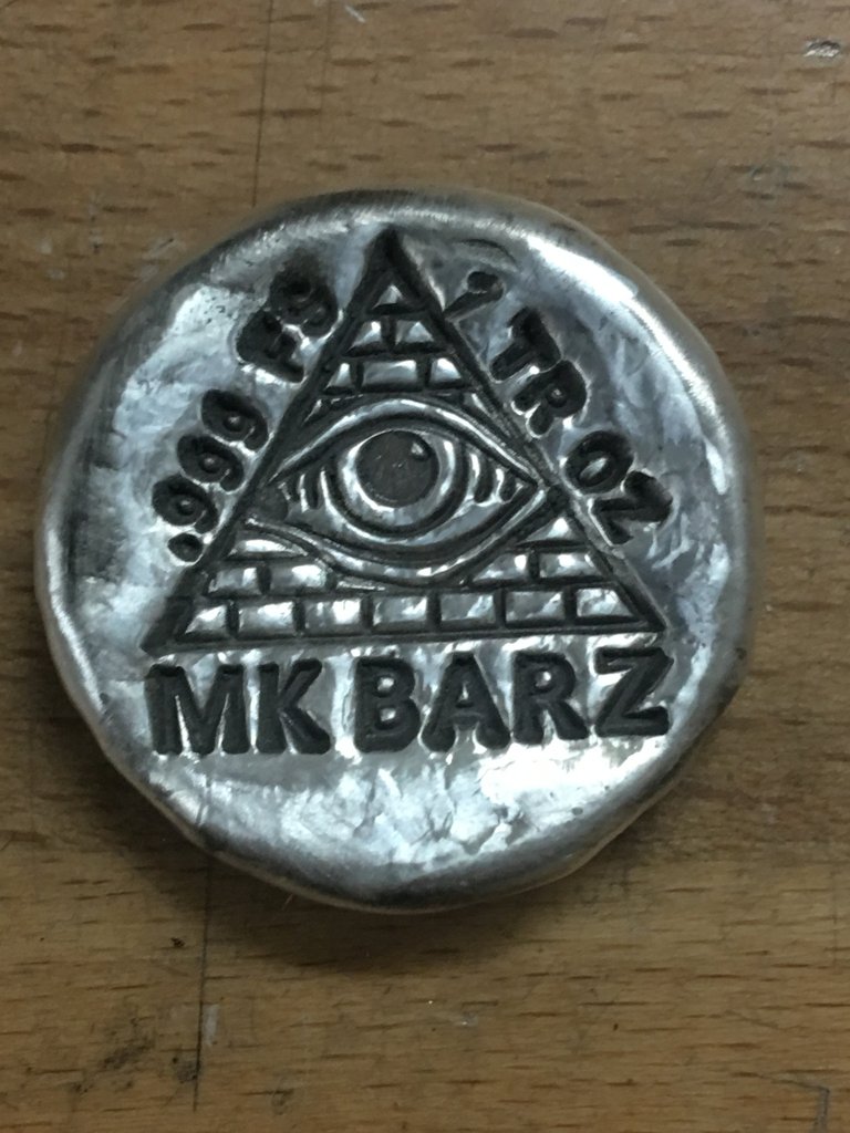 ALL SEEING EYE ROUND - MK BARZ & BULLION - 1 oz Pure Silver Round