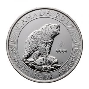 GRIZZLY BEAR - 2017 1.5 oz Pure Silver Coin - Royal Canadian Mint