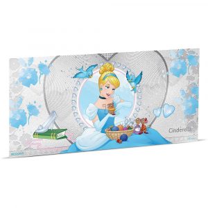 CINDERELLA - DISNEY PRINCESS - 2018 5 Grams $1 Fine Silver Bank Note - Plus Collectors Album - Niue - NZ Mint