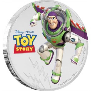 BUZZ LIGHTYEAR - TOY STORY - 2018 1 oz Fine Silver Coin - Niue - NZ Mint