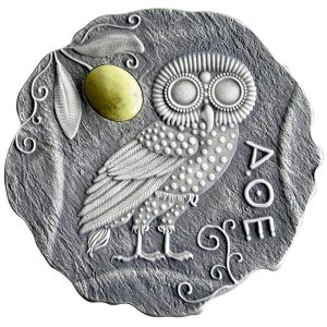 OWL OF ATHENA - 2017 1 oz Pure Silver Coin - Republic of Cameroon - Mint of Poland