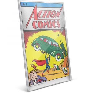 **FREE SHIPPING TO CANADA & USA** ACTION COMICS #1 - SUPERMAN -  35 Grams Fine Silver Premium Foil