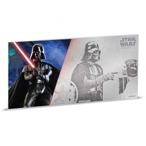 **FREE SHIPPING TO CANADA & USA** DARTH VADER - STAR WARS: A NEW HOPE - 2018 5 Grams $1 Fine Silver Bank Note - Niue - NZ Mint