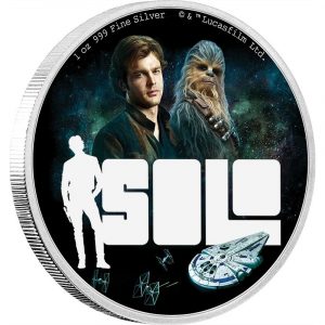 SOLO - A STAR WARS STORY - 2018 1 oz Fine Silver Coin - NIUE - NZ Mint